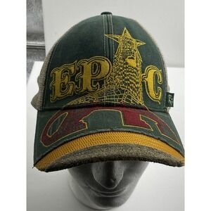 Epic Iron Lion Hat Hidden Pocket Hat Cap All Fit M/L Green Logo Pro Pocket Cap
